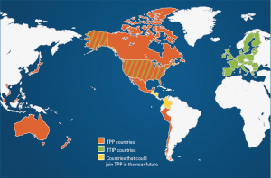 Trade agreements such as T-TIP and TPP open up new markets for American companies. 