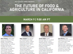 The Future of Food and Ag in California Panel Speakers